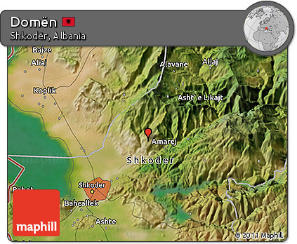 Satellite 3D Map of Domën