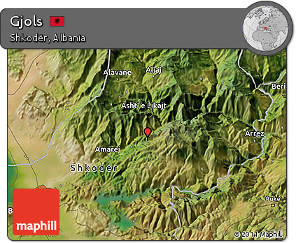 Satellite 3D Map of Gjols