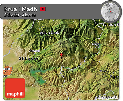 Satellite 3D Map of Krua I Madh
