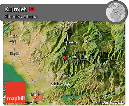 Satellite 3D Map of Kujmjet