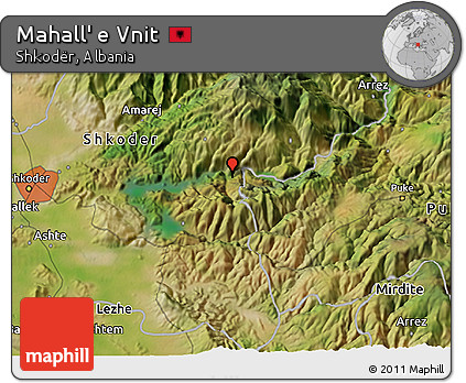 Satellite 3D Map of Mahall' E Vnit