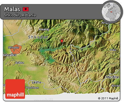 Satellite 3D Map of Malas