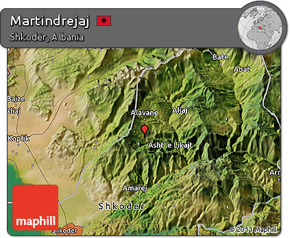 Satellite 3D Map of Martindrejaj