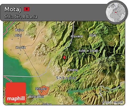 Satellite 3D Map of Motaj