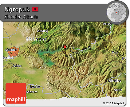 Satellite 3D Map of Ngropuk