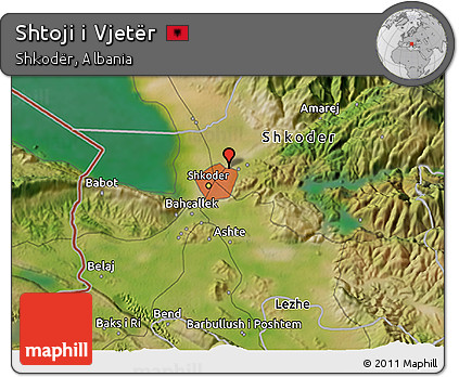 Satellite 3D Map of Shtoji I Vjetër