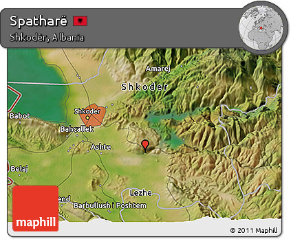 Satellite 3D Map of Spatharë
