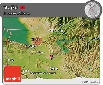 Satellite 3D Map of Stajkë