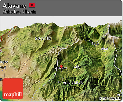 Satellite 3D Map of Alavane