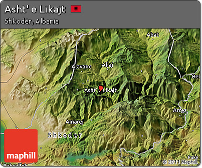 Satellite 3D Map of Asht' E Likajt