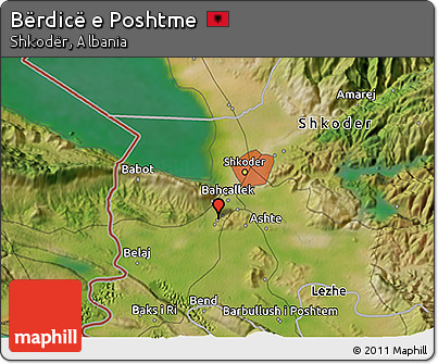 Satellite 3D Map of Bërdicë E Poshtme