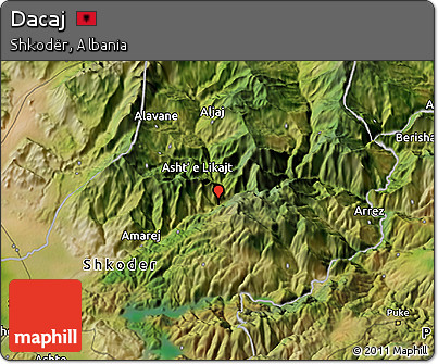 Satellite 3D Map of Dacaj