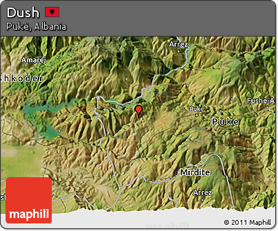 Satellite 3D Map of Dush