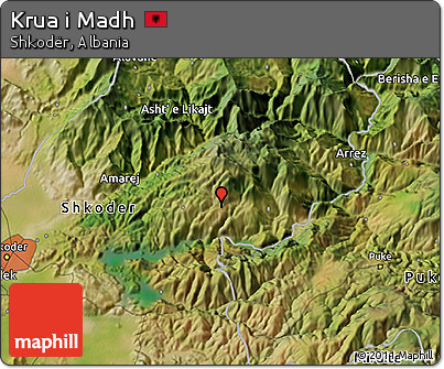 Satellite 3D Map of Krua I Madh