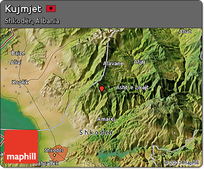 Satellite 3D Map of Kujmjet