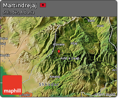 Satellite 3D Map of Martindrejaj