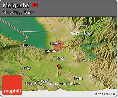 Satellite 3D Map of Melgushë