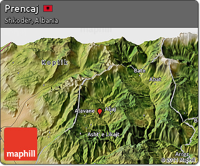 Satellite 3D Map of Prencaj