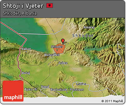 Satellite 3D Map of Shtoji I Vjetër