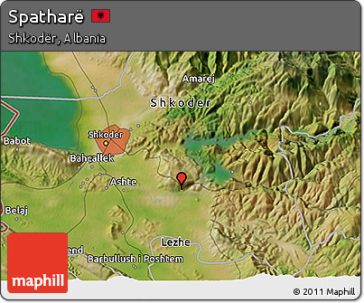 Satellite 3D Map of Spatharë