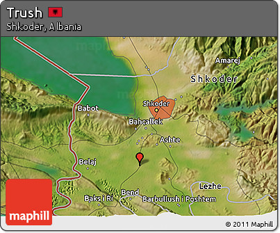 Satellite 3D Map of Trush