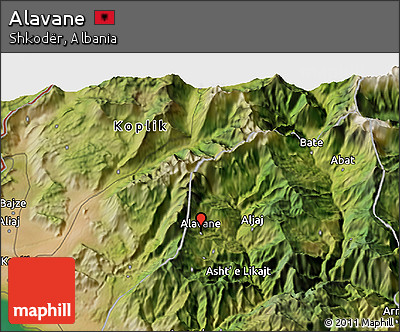 Satellite 3D Map of Alavane