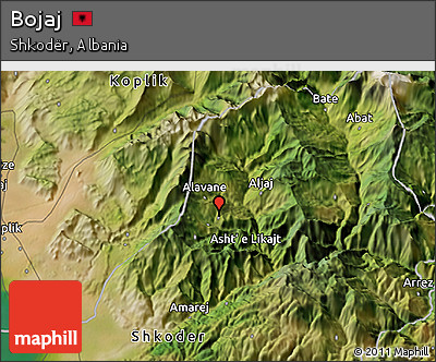 Satellite 3D Map of Bojaj