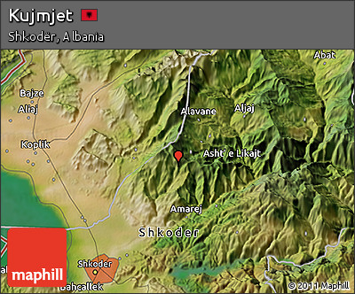 Satellite 3D Map of Kujmjet