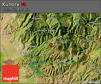 Satellite 3D Map of Kunorë