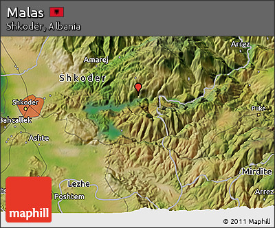 Satellite 3D Map of Malas