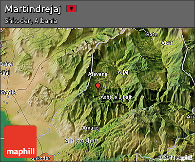 Satellite 3D Map of Martindrejaj
