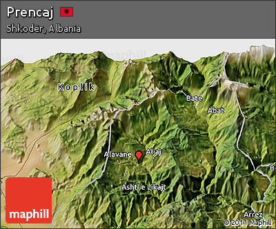 Satellite 3D Map of Prencaj