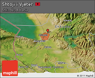 Satellite 3D Map of Shtoji I Vjetër