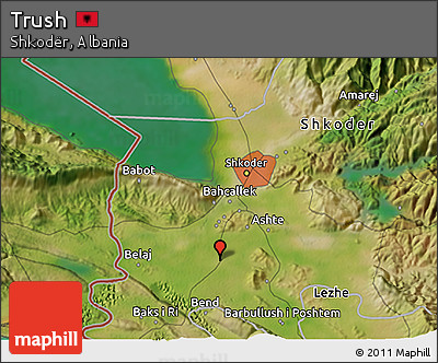 Satellite 3D Map of Trush