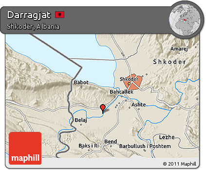 Shaded Relief 3D Map of Darragjat