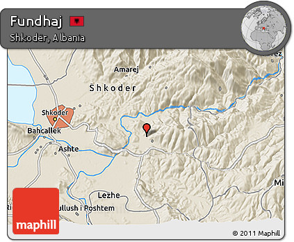 Shaded Relief 3D Map of Fundhaj