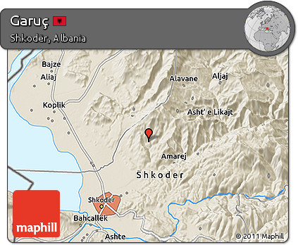Shaded Relief 3D Map of Garuç