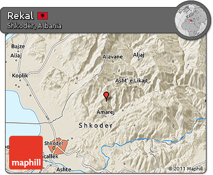 Shaded Relief 3D Map of Rekal