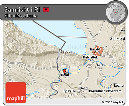 Shaded Relief 3D Map of Samrisht I Ri