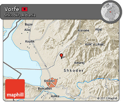 Shaded Relief 3D Map of Vorfë