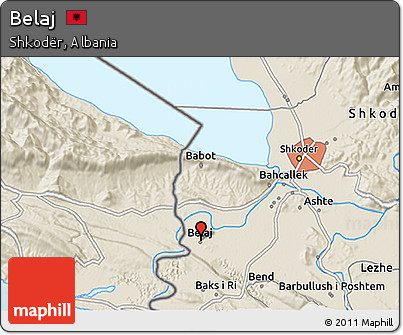 Shaded Relief 3D Map of Belaj