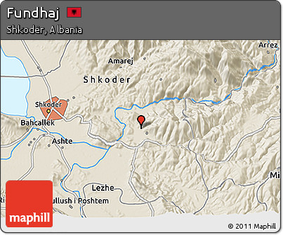 Shaded Relief 3D Map of Fundhaj