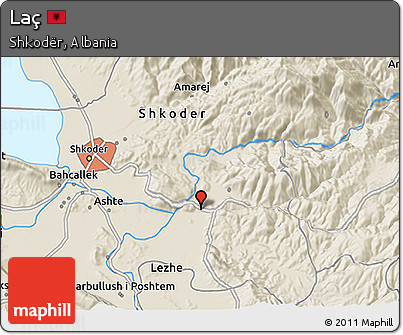 Shaded Relief 3D Map of Laç