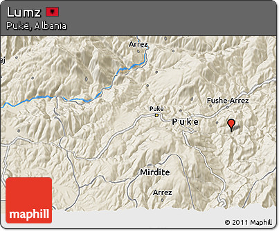 Shaded Relief 3D Map of Lumz