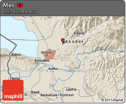 Shaded Relief 3D Map of Mes