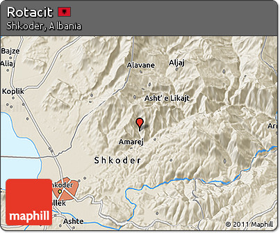 Shaded Relief 3D Map of Rotacit