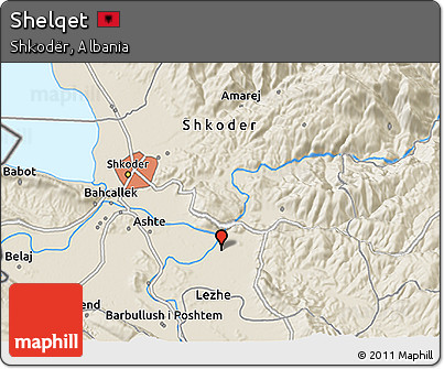 Shaded Relief 3D Map of Shelqet