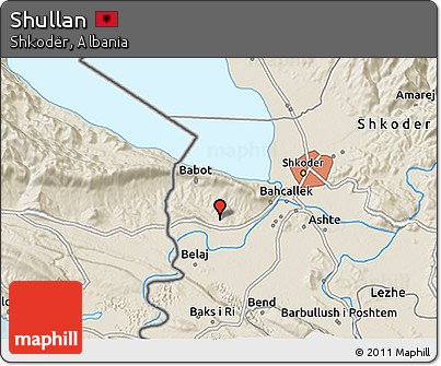 Shaded Relief 3D Map of Shullan
