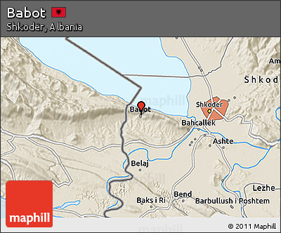 Shaded Relief 3D Map of Babot