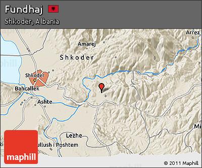 Shaded Relief 3D Map of Fundhaj